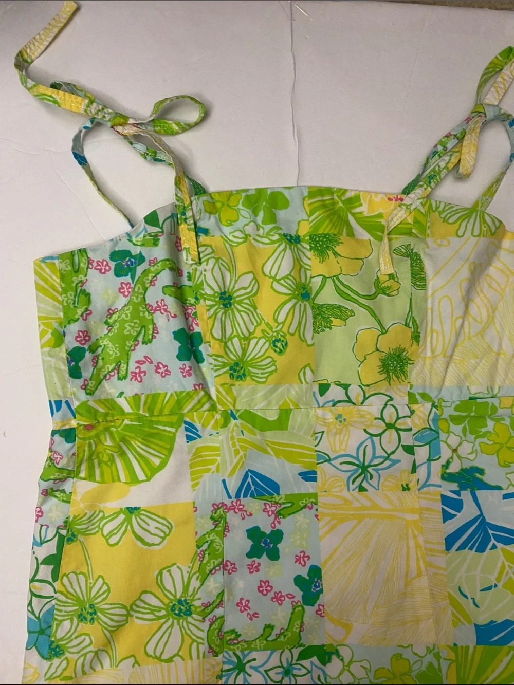 Lilly Pulitzer Yellow, Green & Blue Floral Sundress $78